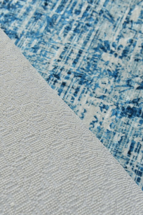 Conceptum Alfombra Isabel - Blue 160 x 230 cm, 100% Poliéster, Lavable a Máquina, Antibacteriana